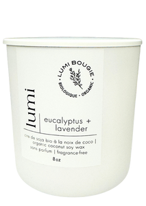Eucalyptus & Lavender Coconut Wax EO Candle