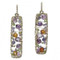 Rectangular Gemstone Earrings, Multi Colored