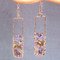 Multi Colored Stone Drop Earrings