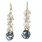 Black Pearl Dangle Earrings with Keshi Pearls