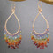 Multi-Colored Chandelier Dangle Earrings