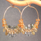 Mandarin Garnet Earrings with Multiple Gems
