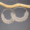 Custom Pearl Drop Earrings in Round Dangles in Ivory