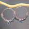 Dark Purple Gemstone Earrings with Amethyst