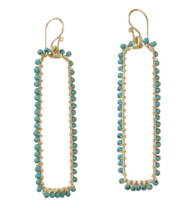 Customizable Contemporary Earrings (In Moonstone)