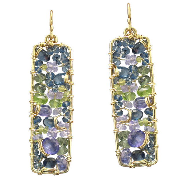 Light Green Dangle Earrings
