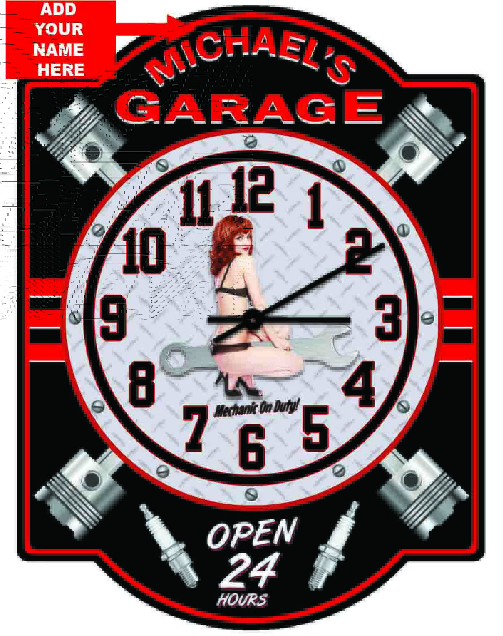 Garage Piston Clock
