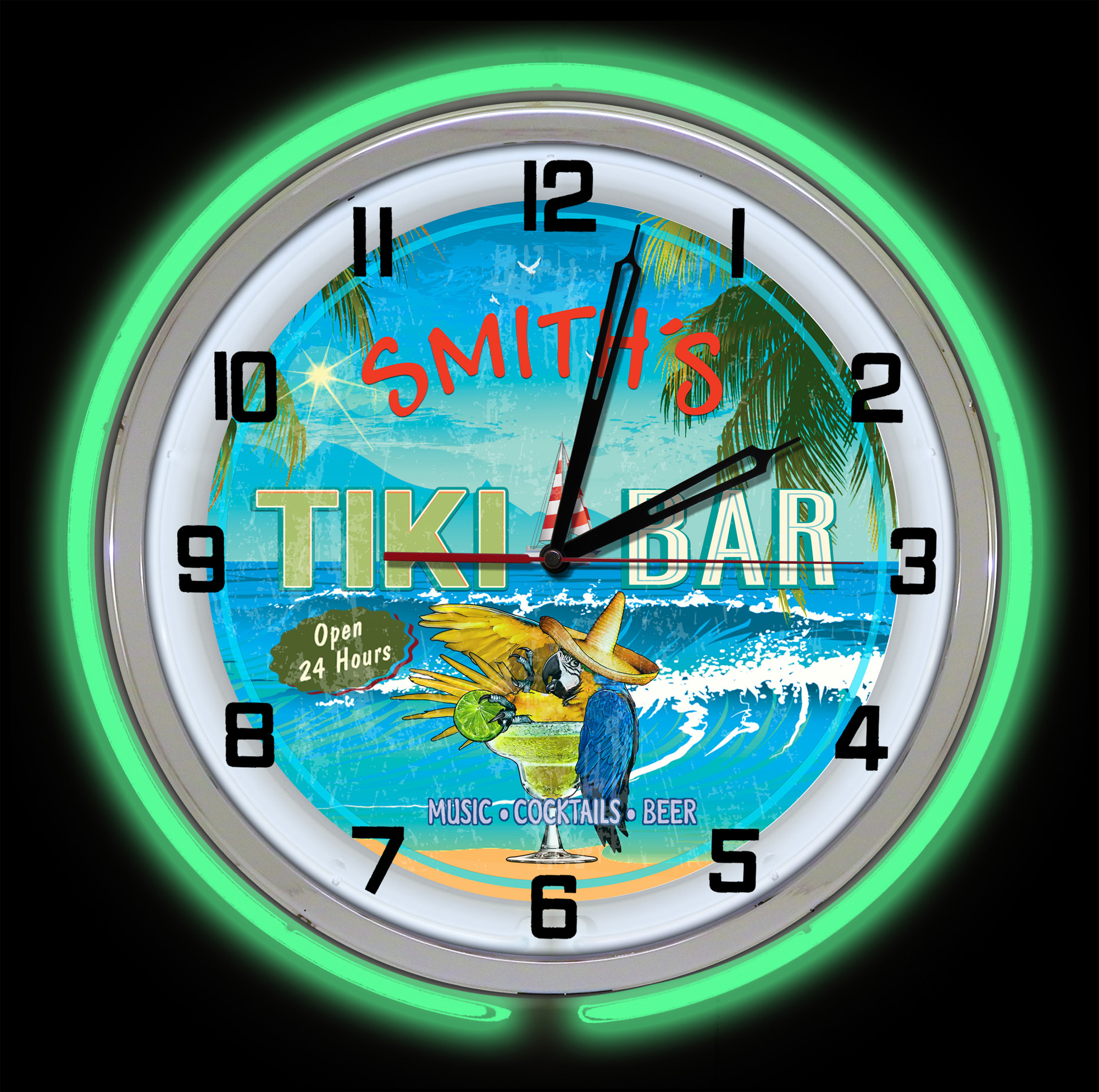 Neon Clocks Make a Timely Arrival! Redeye Laserworks