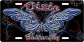 Dixie Butterfly License Plate Tag