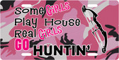 Real Girls Hunt License Plate Tag