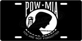 POW MIA License Plate Tag