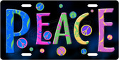 Peace Signs License Plate Tag