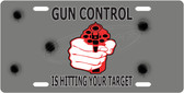 Gun Control License Plate Tag