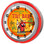 Large 18" Paradise Tiki Bar Clock with Red Neon Outer Ring