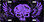 Purple Skull License Plate Tag