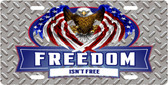 USA Eagle Freedom License Plate Tag
