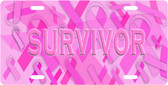 Breast Cancer Survivor License Plate Tag