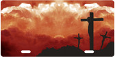 Jesus On Cross License Plate Tag