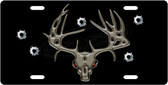 Deer Skull Bullets License Plate Tag