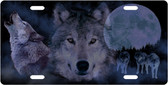 Wolf Pack License Plate Tag