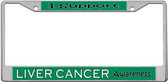Liver Cancer Awareness License Plate Frame