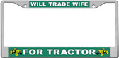 Wife For Tractor License Plate Frame