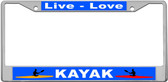 Kayak License Plate Frame Tag