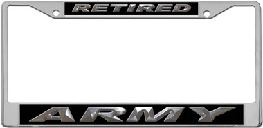Retired Army License Plate Frame
