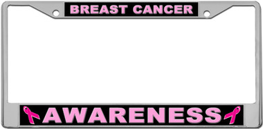 Breast Cancer Awareness License Plate Frame