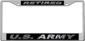 Retired US Army License Plate Frame