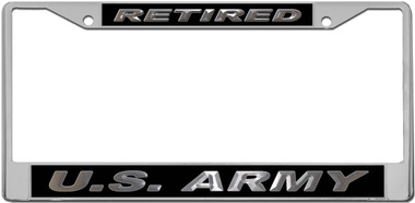 Retired US Army License Plate Frame