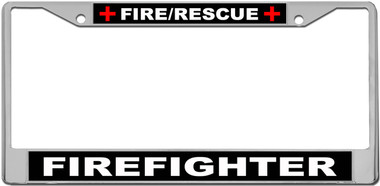 Fire & Rescue License Plate Frame