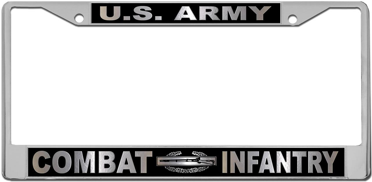 U.S MILITARY Army Combat Infantry License Plate Frame TAG FRAMES