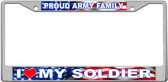 Proud Army Family License Plate Frame