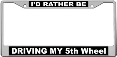 5th Wheel License Plate Frame