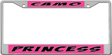 Camo Princess License Plate Frame