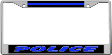 Police License Plate Frame