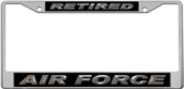 Retired Air Force License Plate Frame