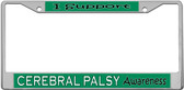 Cerebral Palsy Awareness License Plate Frame Tag