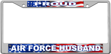 Air Force Husband License Plate Frame