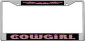 Cowgirl License Plate Frame