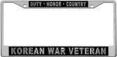 Korean War License Plate Frame