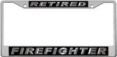 Retired Firefighter License Plate Frame