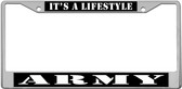 Army Lifestyle License Plate Frame
