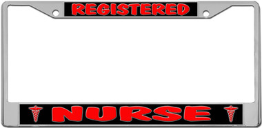 Registered Nurse License Plate Frame