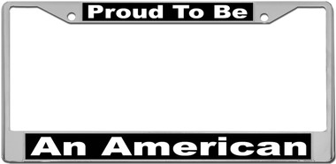 Proud American License Plate Frame