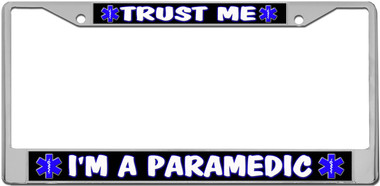 Paramedic License Plate Frame