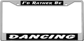 Dancing License Plate Frame