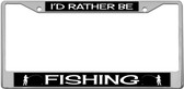 Fishing License Plate Frame