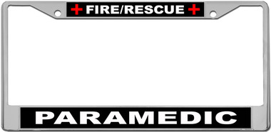 Fire and Rescue License Plate Frame